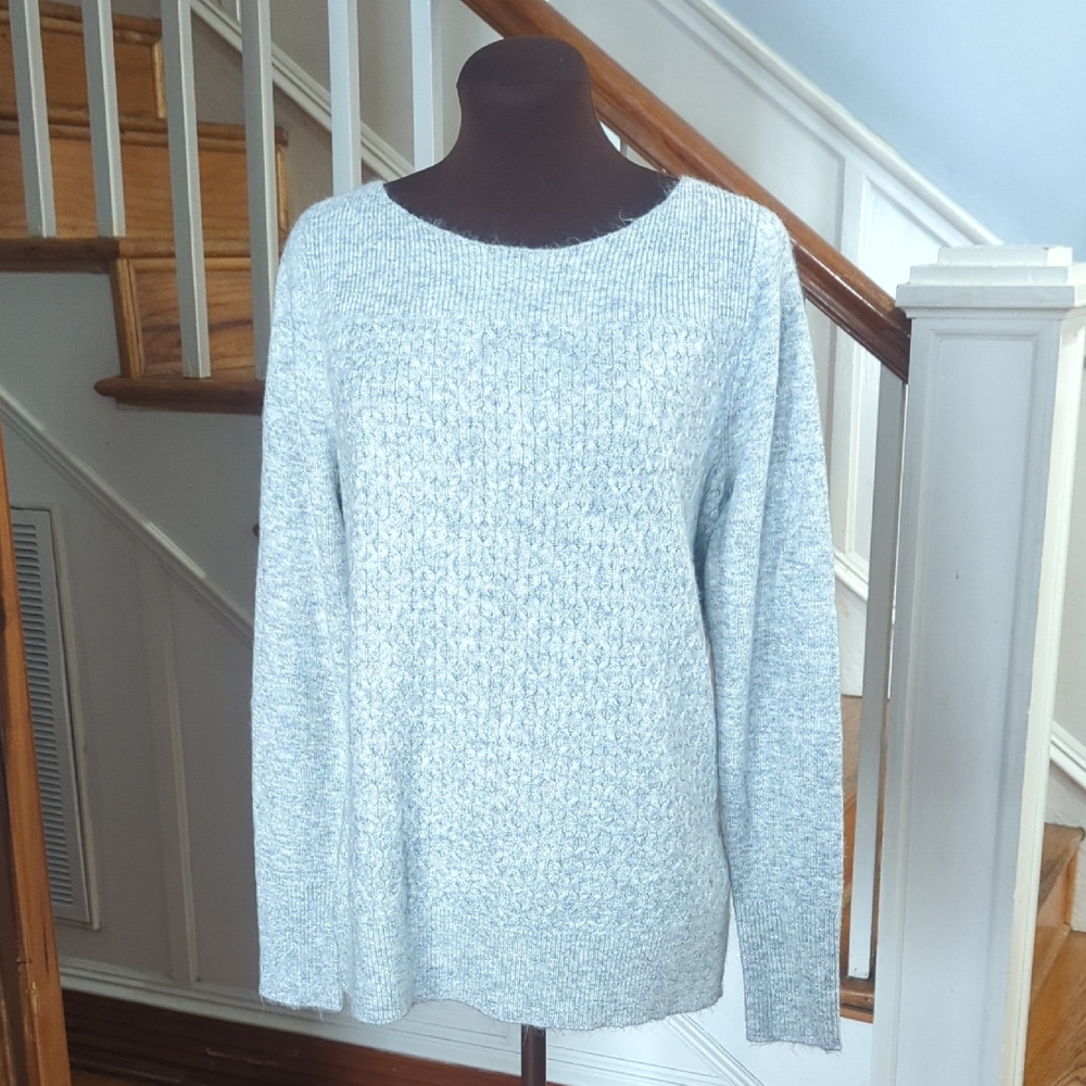 LOFT Outlet Gray Cable Knit Sweater | Size Medium | New with Tags